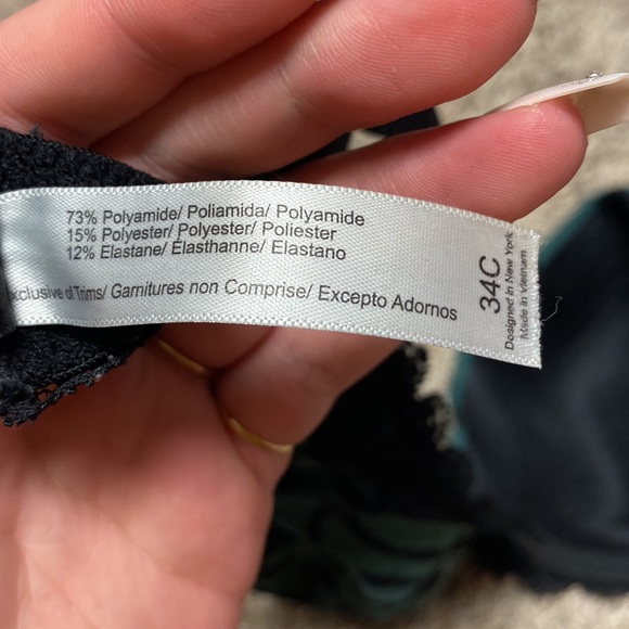 dark green zebra print bra - Picture 3 of 4